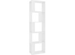 Syfax™ Libreria/Divisorio Bianco 45X24X159 Cm In Legno Multistrato