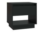Syfax™ Comodino Nero 45X34X44 Cm In Truciolato