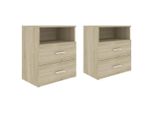 Syfax™ Comodini 2Pz Rovere Sonoma 50X32X60 Cm
