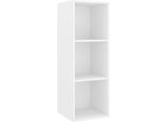 Syfax™ Mobile Tv Da Parete Bianco 37X37X107 Cm In Legno Multistrato