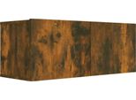 Syfax™ Mobile Tv Rovere Fumo 80X30X30 Cm In Legno Multistrato