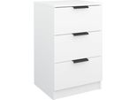 Syfax™ Comodino Bianco 40X36X65 Cm