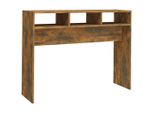 Syfax™ Tavolino Consolle Rovere Fumo 105X30X80 Cm In Legno Multistrato