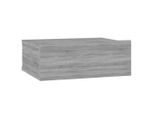 Syfax™ Comodino Pensile Grigio Sonoma 40X30X15Cm In Legno Multistrato