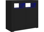 Syfax™ Credenza Con Luci Led Nera 80X35X75 Cm