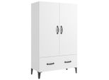 Syfax™ Credenza Bianca 70X31X115 Cm In Legno Ingegnerizzato
