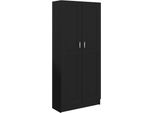 Syfax™ Libreria Nera 82,5X30,5X185,5 Cm In Legno Multistrato