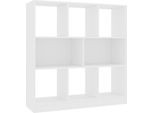 Syfax™ Libreria Bianca 97,5X29,5X100 Cm In Legno Multistrato
