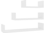 Syfax™ Mensole A Muro 3 Pz Bianco In Legno Multistrato