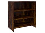 Syfax™ Credenza Rovere Fumo 70X40,5X75 Cm In Truciolato
