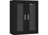 Syfax™ Armadietto Pensile A Parete Nero 69,5X34X90 Cm