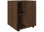 Syfax™ Armadietto Con Ruote Rovere Marrone 60X53X72 Cm In Legno