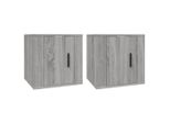 Syfax™ Mobili Porta Tv A Parete 2 Pz Grigio Sonoma 40X34,5X40 Cm