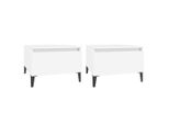 Syfax™ Tavolini Bianchi 2Pz 50X46X35 Cm In Legno Multistrato
