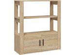 Syfax™ Credenza Rovere Sonoma 80X30X90 Cm In Legno Multistrato
