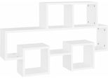 Syfax™ Scaffale A Muro Auto Bianco 82X15X51 Cm Legno Multistrato