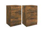 Syfax™ Comodini 2 Pz Rovere Fumo 40X36X65 Cm