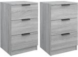 Syfax™ Comodini 2 Pz Grigio Sonoma 40X36X65 Cm