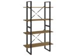 Syfax™ Libreria A 4 Ripiani 80X30X140 Cm In Legno Massello Di Pino