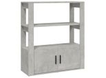 Syfax™ Credenza Grigio Cemento 80X30X90 Cm In Legno Multistrato