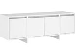 Syfax™ Mobile Tv Bianco 120X30X40,5 Cm In Truciolato