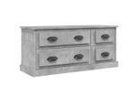 Syfax™ Mobile Porta Tv Grigio Cemento 100X35,5X45Cm Legno Multistrato