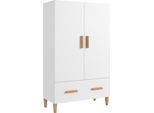 Syfax™ Credenza Bianca 70X31X115 Cm In Legno Multistrato