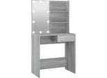 Syfax™ Toeletta Con Led Grigio Sonoma 74,5X40X141 Cm