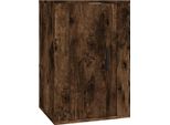 Syfax™ Mobile Porta Tv A Parete Rovere Fumo 40X34,5X60 Cm