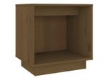 Syfax™ Comodino Marrone Ambra 40X30X40 Cm In Legno Massello Di Pino