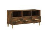 Syfax™ Mobile Tv Rovere Fumo 102X36X50 Cm In Legno Multistrato