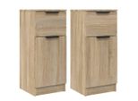 Syfax™ Credenze 2 Pz Rovere Sonoma 30X30X70 Cm In Legno Multistrato