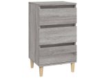 Syfax™ Comodino Grigio Sonoma 40X35X70 Cm In Legno Multistrato