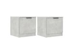 Syfax™ Comodini 2 Pz Grigio Cemento 40X39X40 Cm