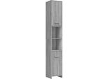 Syfax™ Armadietto Bagno Grigio Sonoma 30X30X183,5 Cm Legno Tecnico