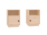 Syfax™ Comodini 2 Pz 40X34X55 Cm In Legno Massello Di Pino