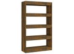Syfax™ Libreria/Divisorio Rovere Fumo 80X30X135 Cm In Truciolato