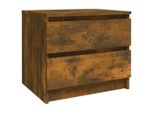 Syfax™ Comodino Rovere Fumo 50X39X43,5 Cm In Legno Multistrato