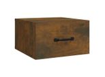 Syfax™ Comodino A Muro Rovere Fumo 35X35X20 Cm