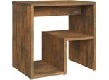 Syfax™ Comodino Rovere Fumo 40X30X40 Cm In Legno Multistrato
