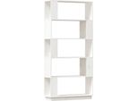 Syfax™ Libreria/Divisorio Bianco 80X25X163,5 Cm Legno Massello Di Pino