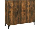 Syfax™ Credenza Rovere Fumo 90X34X80 Cm In Legno Multistrato