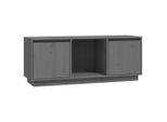 Syfax™ Mobile Porta Tv Grigio 110,5X35X44 Cm In Legno Massello Di Pino
