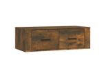 Syfax™ Mobile Tv Pensile Rovere Fumo 80X36X25 Cm In Legno Multistrato