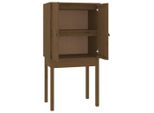 Syfax™ Credenza Marrone Ambra 60X40X120 Cm In Legno Massello Di Pino