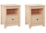 Syfax™ Comodini 2 Pz 40X35X49 Cm In Legno Massello Di Pino