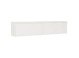 Syfax™ Pensili 2 Pz Bianchi 80X30X35 Cm In Legno Massello Di Pino