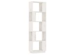 Syfax™ Libreria/Divisorio Bianco 51X25X163,5 Cm Legno Massello Di Pino