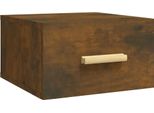 Syfax™ Comodino A Muro Rovere Fumo 35X35X20 Cm