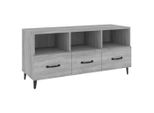 Syfax™ Mobile Tv Grigio Sonoma 102X35X50 Cm In Legno Multistrato